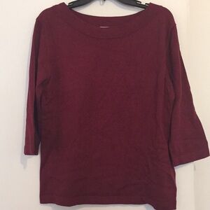 Dressbarn Burgundy Sweater